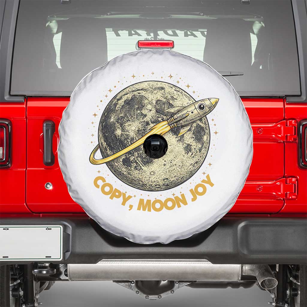 Copy Moon Joy Space Lover Lunar Mission Spare Tire Cover Astronaut Sci Fi Graphic