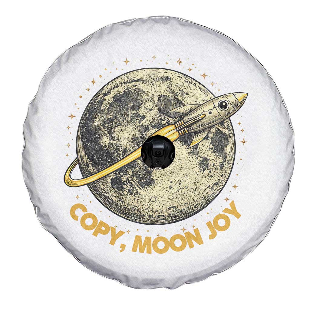 Copy Moon Joy Space Lover Lunar Mission Spare Tire Cover Astronaut Sci Fi Graphic