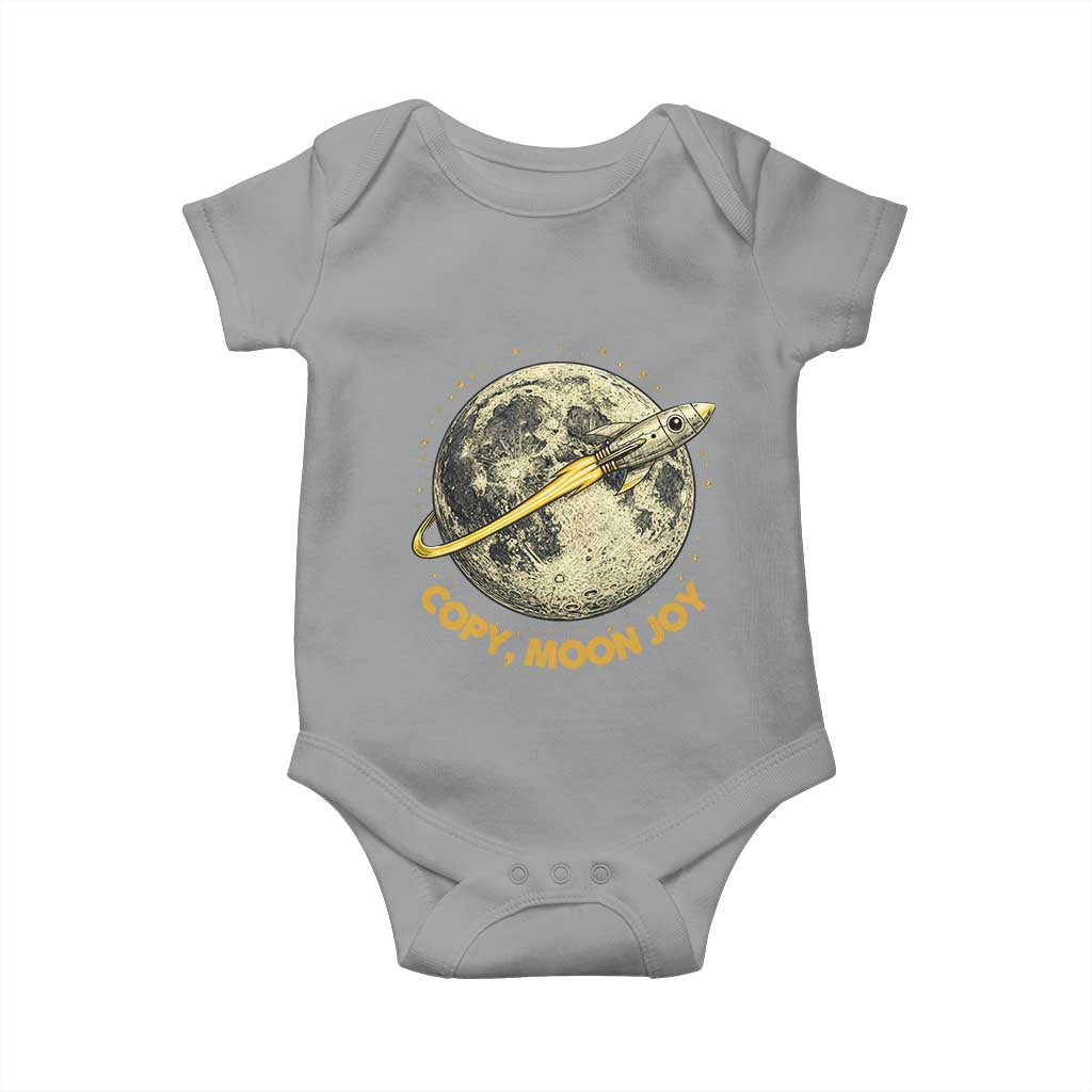 Copy Moon Joy Space Lover Lunar Mission Baby Onesie Astronaut Sci Fi Graphic
