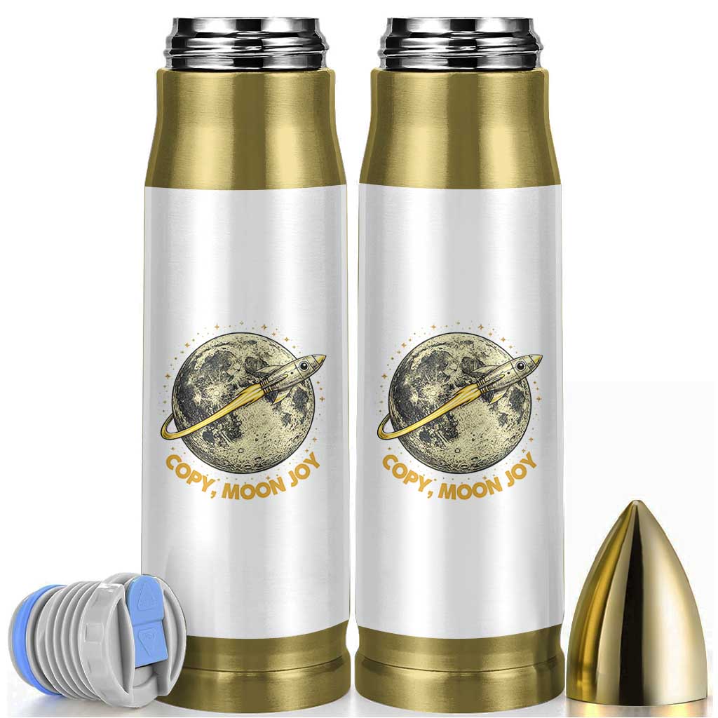 Copy Moon Joy Space Lover Lunar Mission Bullet Tumbler Astronaut Sci Fi Graphic