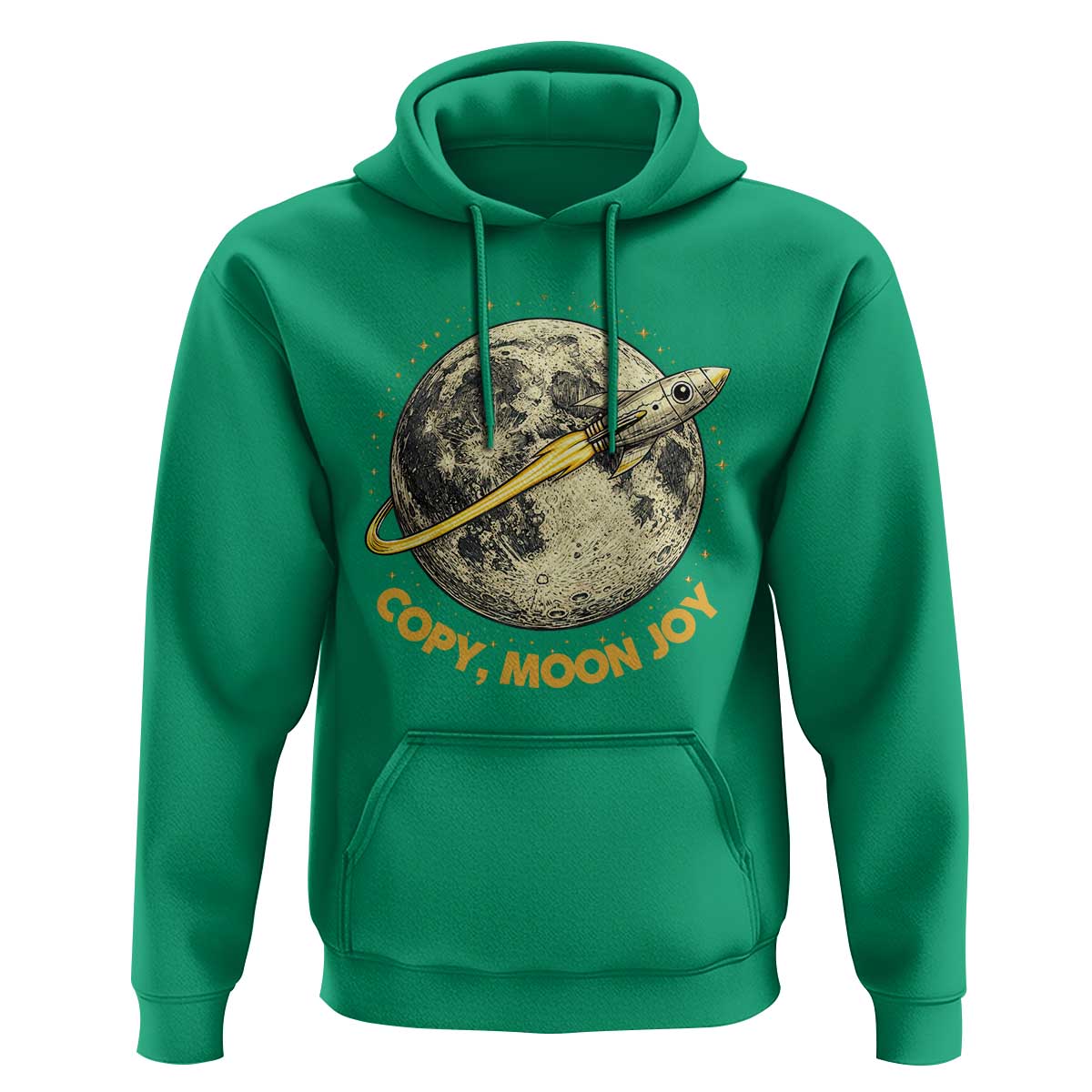Copy Moon Joy Space Lover Lunar Mission Hoodie Astronaut Sci Fi Graphic