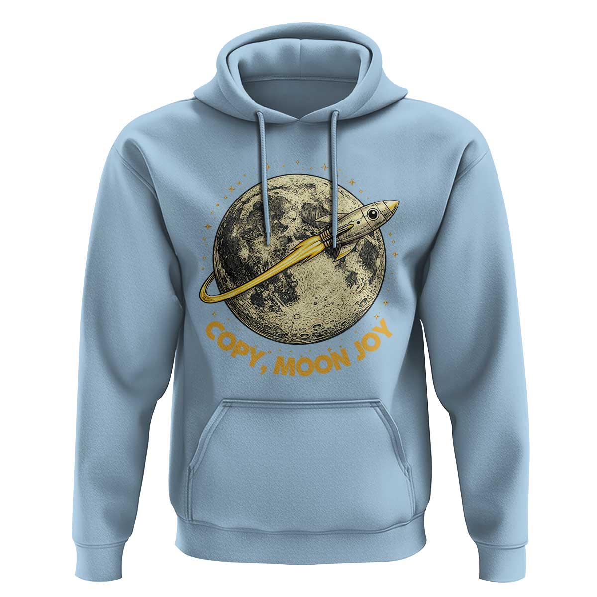 Copy Moon Joy Space Lover Lunar Mission Hoodie Astronaut Sci Fi Graphic