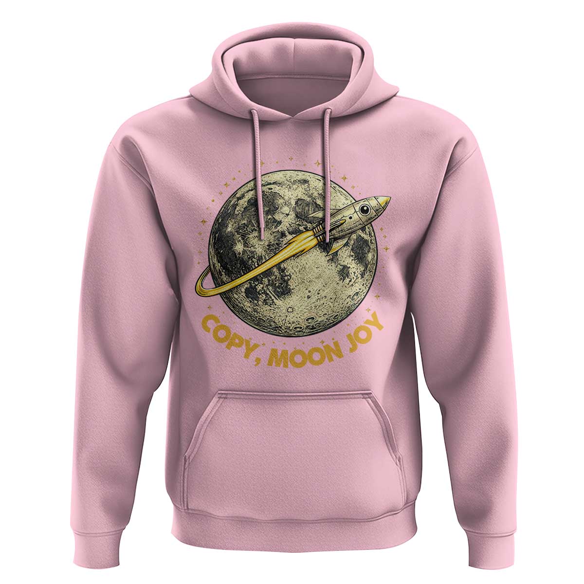 Copy Moon Joy Space Lover Lunar Mission Hoodie Astronaut Sci Fi Graphic
