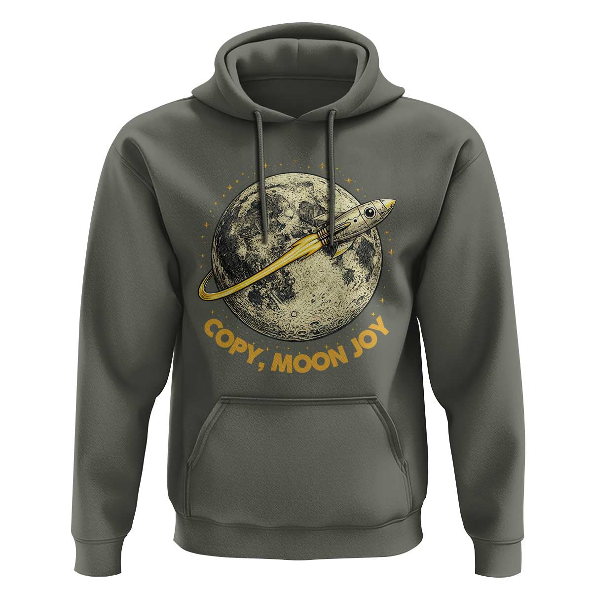 Copy Moon Joy Space Lover Lunar Mission Hoodie Astronaut Sci Fi Graphic