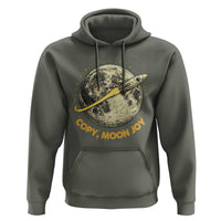 Copy Moon Joy Space Lover Lunar Mission Hoodie Astronaut Sci Fi Graphic