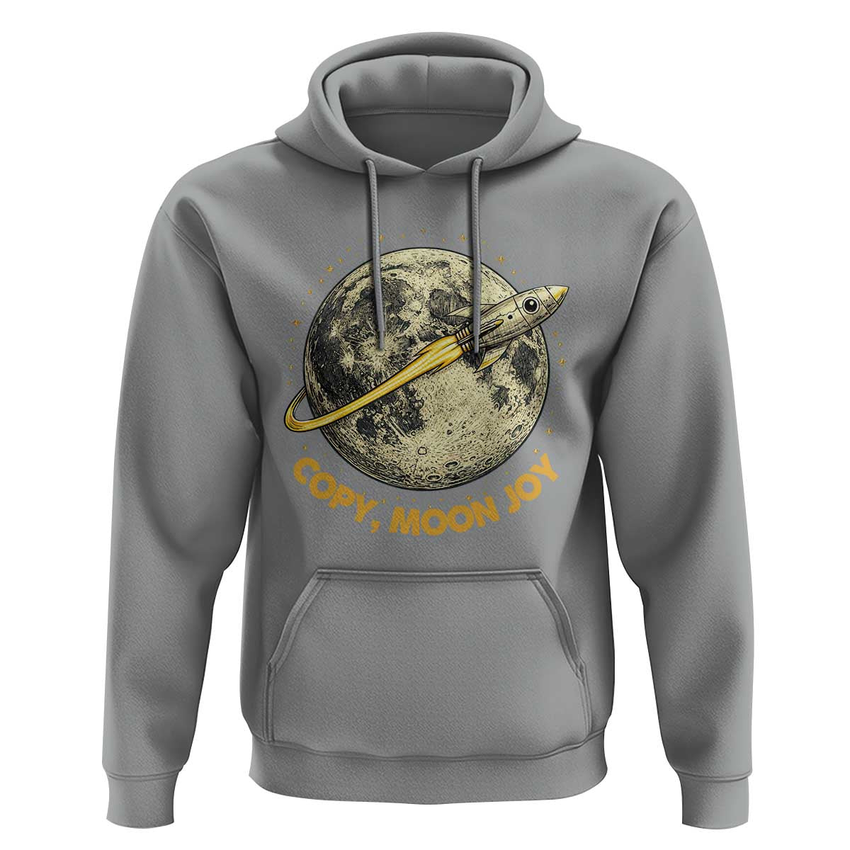 Copy Moon Joy Space Lover Lunar Mission Hoodie Astronaut Sci Fi Graphic