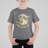 Copy Moon Joy Space Lover Lunar Mission T Shirt For Kid Astronaut Sci Fi Graphic