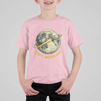 Copy Moon Joy Space Lover Lunar Mission T Shirt For Kid Astronaut Sci Fi Graphic