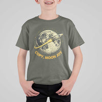 Copy Moon Joy Space Lover Lunar Mission T Shirt For Kid Astronaut Sci Fi Graphic