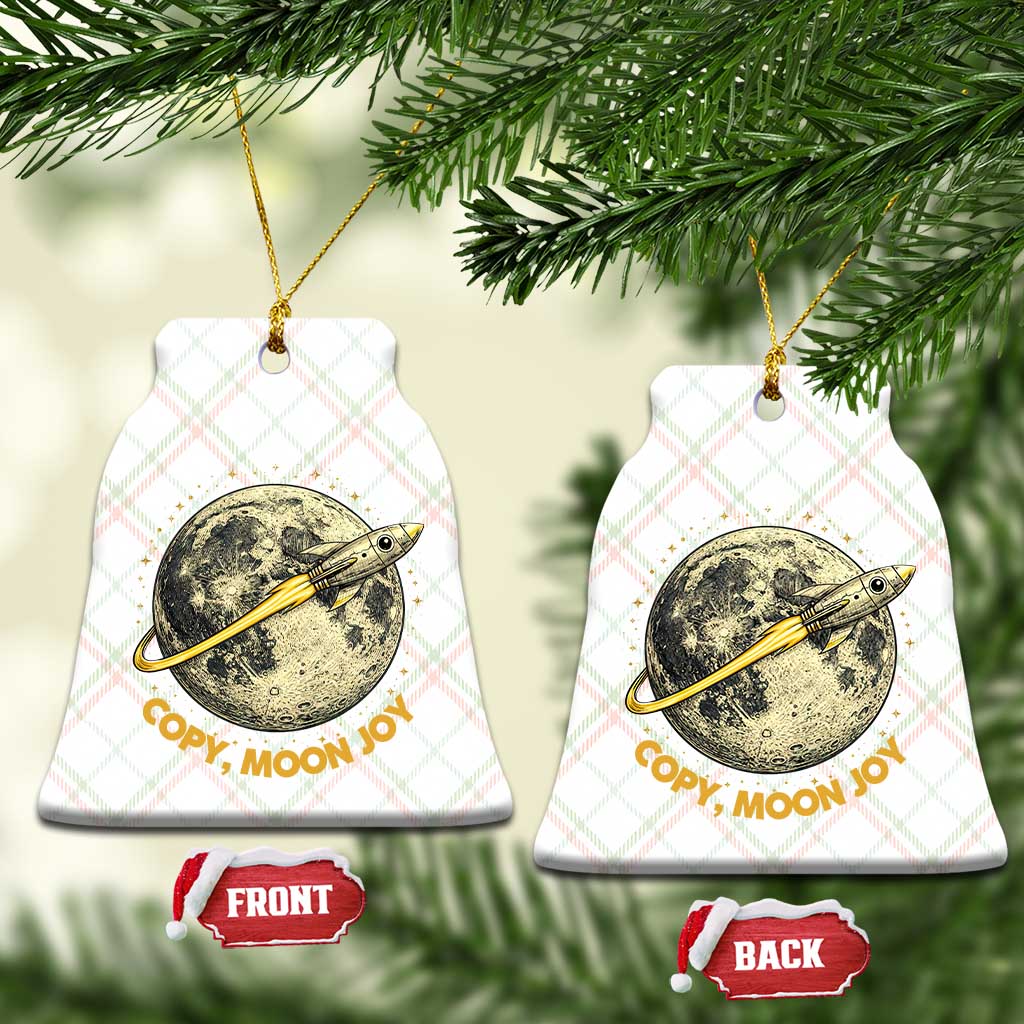 Copy Moon Joy Space Lover Lunar Mission Ceramic Ornament Astronaut Sci Fi Graphic