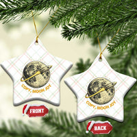 Copy Moon Joy Space Lover Lunar Mission Ceramic Ornament Astronaut Sci Fi Graphic