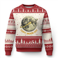 Copy Moon Joy Space Lover Lunar Mission Ugly Christmas Sweater Astronaut Sci Fi Graphic