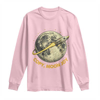 Copy Moon Joy Space Lover Lunar Mission Long Sleeve Shirt Astronaut Sci Fi Graphic
