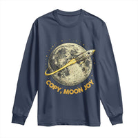 Copy Moon Joy Space Lover Lunar Mission Long Sleeve Shirt Astronaut Sci Fi Graphic