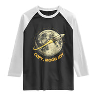 Copy Moon Joy Space Lover Lunar Mission Raglan Shirt Astronaut Sci Fi Graphic