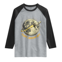 Copy Moon Joy Space Lover Lunar Mission Raglan Shirt Astronaut Sci Fi Graphic