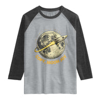 Copy Moon Joy Space Lover Lunar Mission Raglan Shirt Astronaut Sci Fi Graphic