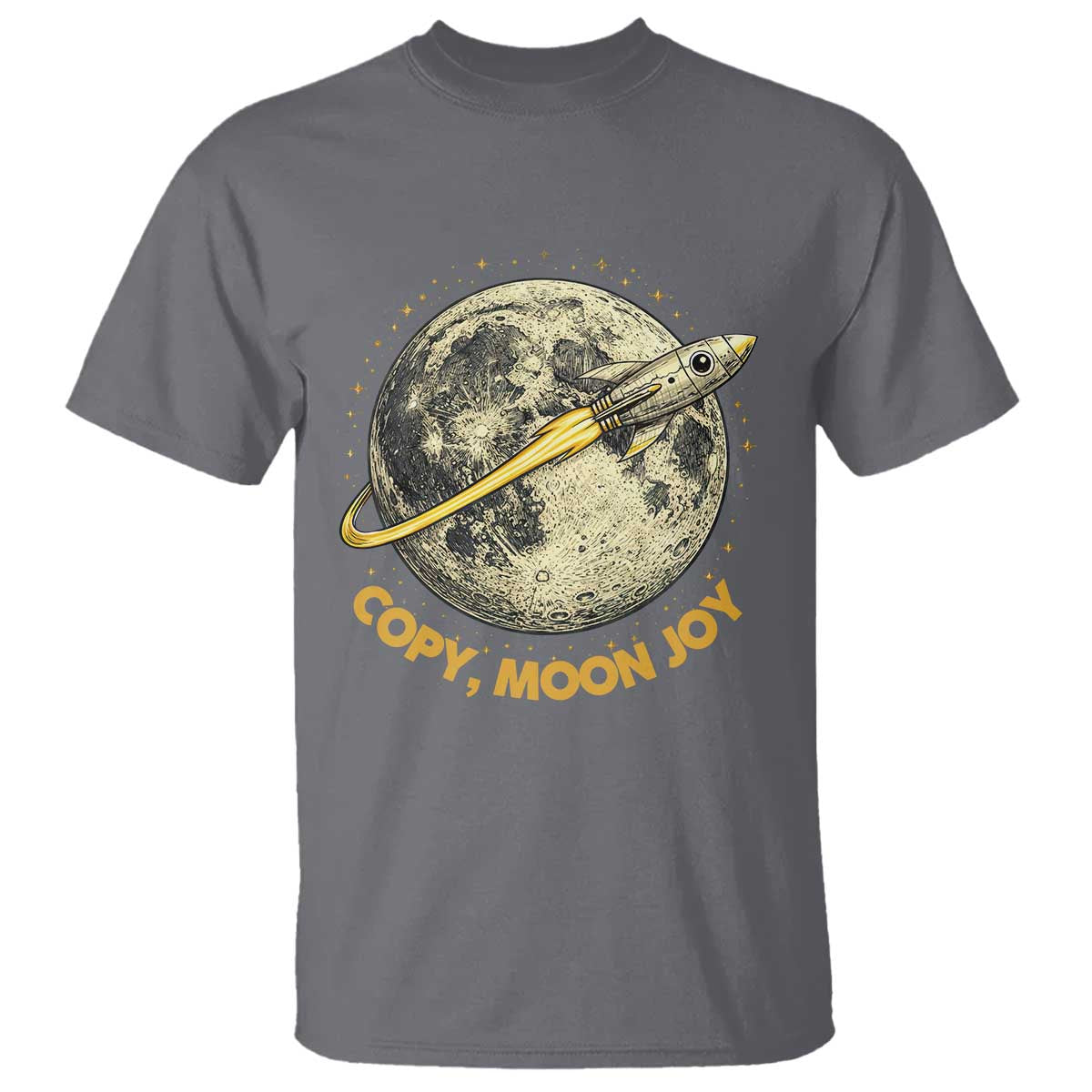 Copy Moon Joy Space Lover Lunar Mission T Shirt Astronaut Sci Fi Graphic