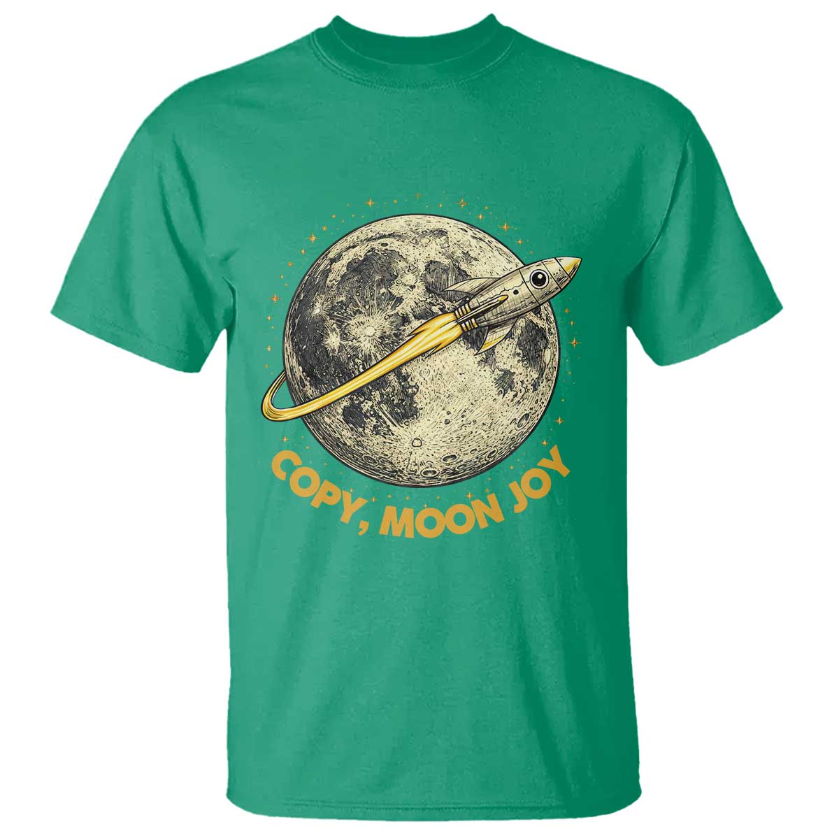 Copy Moon Joy Space Lover Lunar Mission T Shirt Astronaut Sci Fi Graphic
