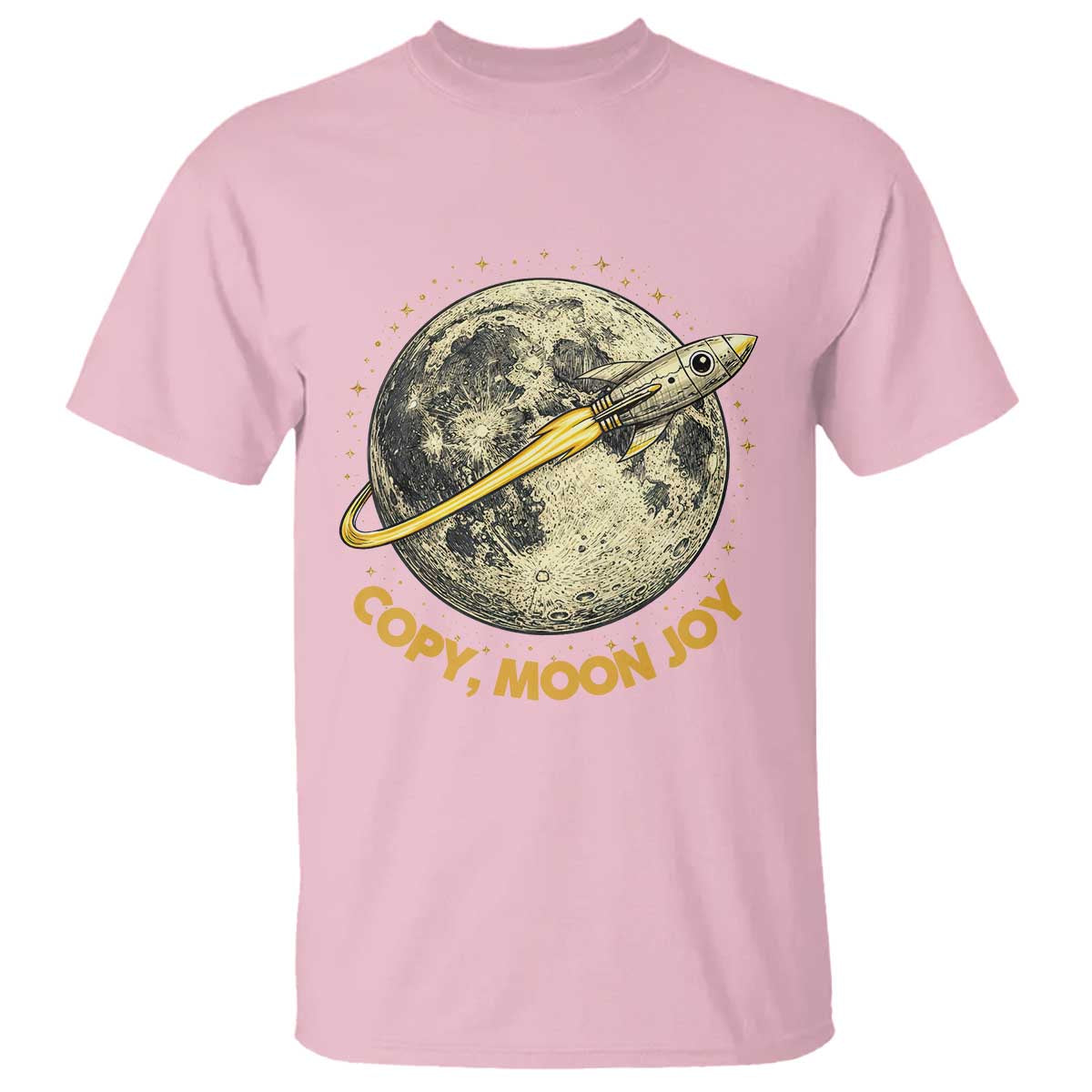 Copy Moon Joy Space Lover Lunar Mission T Shirt Astronaut Sci Fi Graphic