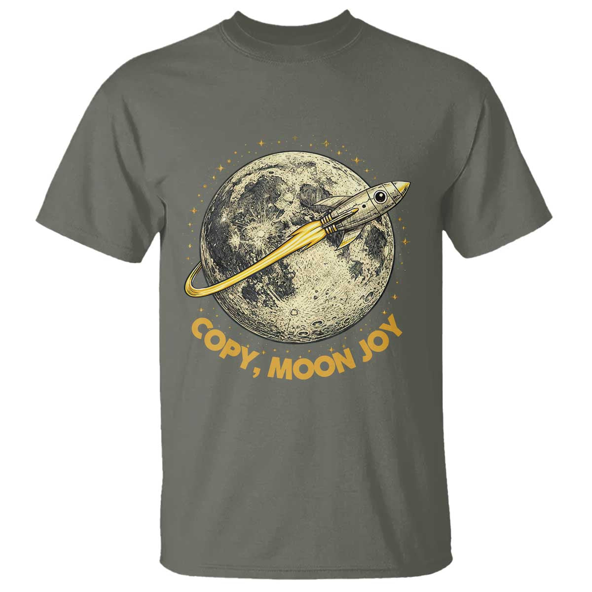Copy Moon Joy Space Lover Lunar Mission T Shirt Astronaut Sci Fi Graphic