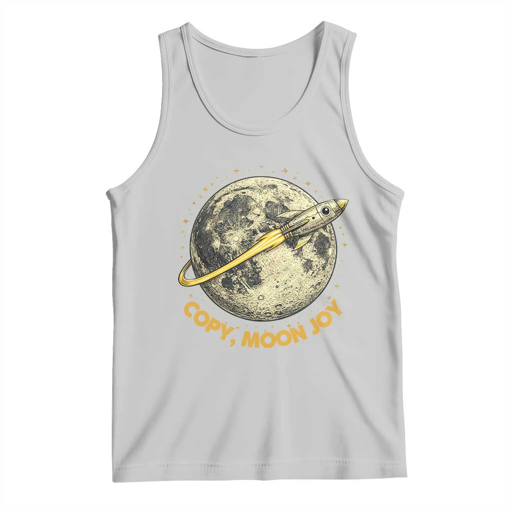Copy Moon Joy Space Lover Lunar Mission Tank Top Astronaut Sci Fi Graphic