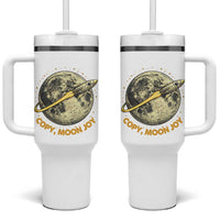 Copy Moon Joy Space Lover Lunar Mission Tumbler With Handle Astronaut Sci Fi Graphic