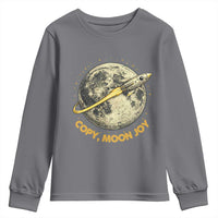 Copy Moon Joy Space Lover Lunar Mission Youth Sweatshirt Astronaut Sci Fi Graphic