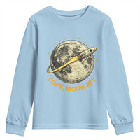 Copy Moon Joy Space Lover Lunar Mission Youth Sweatshirt Astronaut Sci Fi Graphic