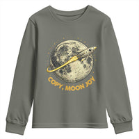 Copy Moon Joy Space Lover Lunar Mission Youth Sweatshirt Astronaut Sci Fi Graphic