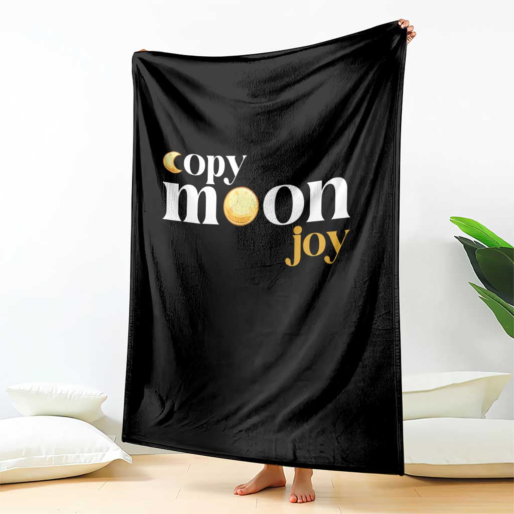 Copy Moon Joy Statement Full Moon Throw Blanket Space Exploration Lunar Journey 2026