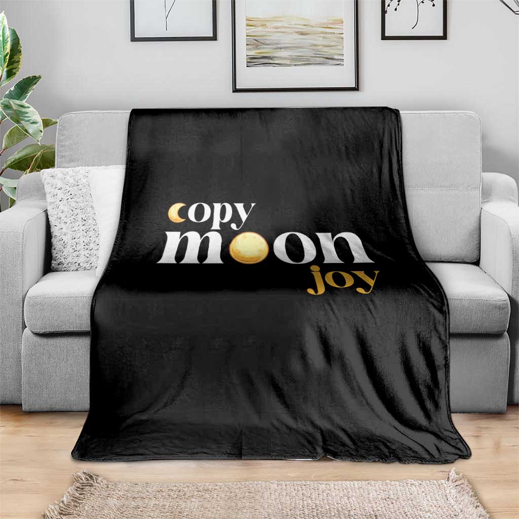 Copy Moon Joy Statement Full Moon Throw Blanket Space Exploration Lunar Journey 2026