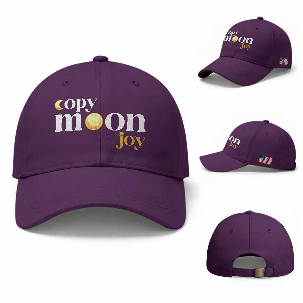 Copy Moon Joy Statement Full Moon Baseball Cap Space Exploration Lunar Journey 2026