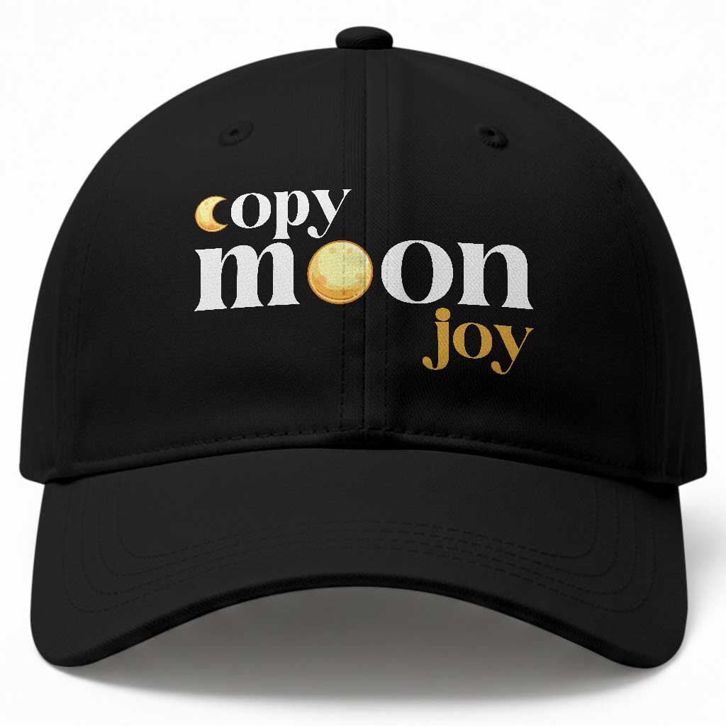Copy Moon Joy Statement Full Moon Baseball Cap Space Exploration Lunar Journey 2026