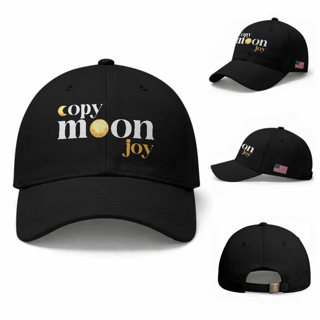 Copy Moon Joy Statement Full Moon Baseball Cap Space Exploration Lunar Journey 2026