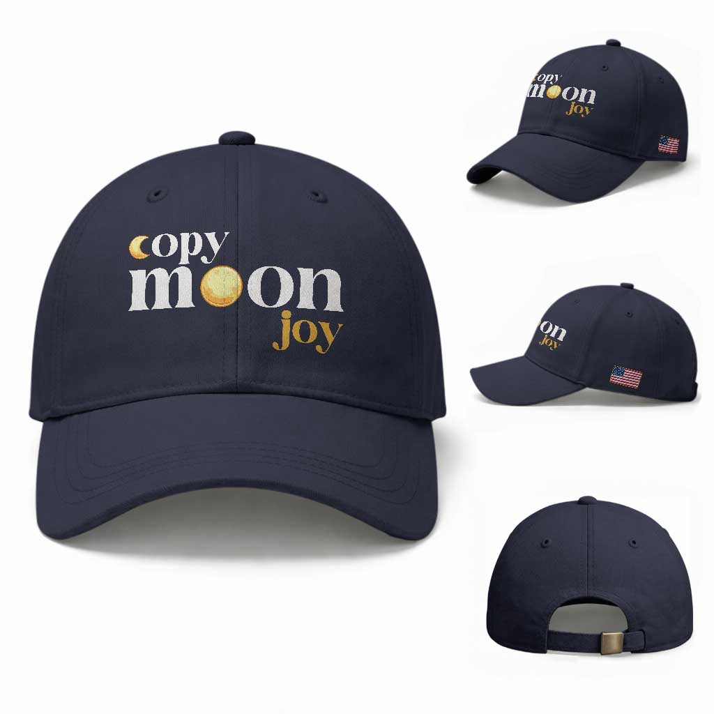 Copy Moon Joy Statement Full Moon Baseball Cap Space Exploration Lunar Journey 2026