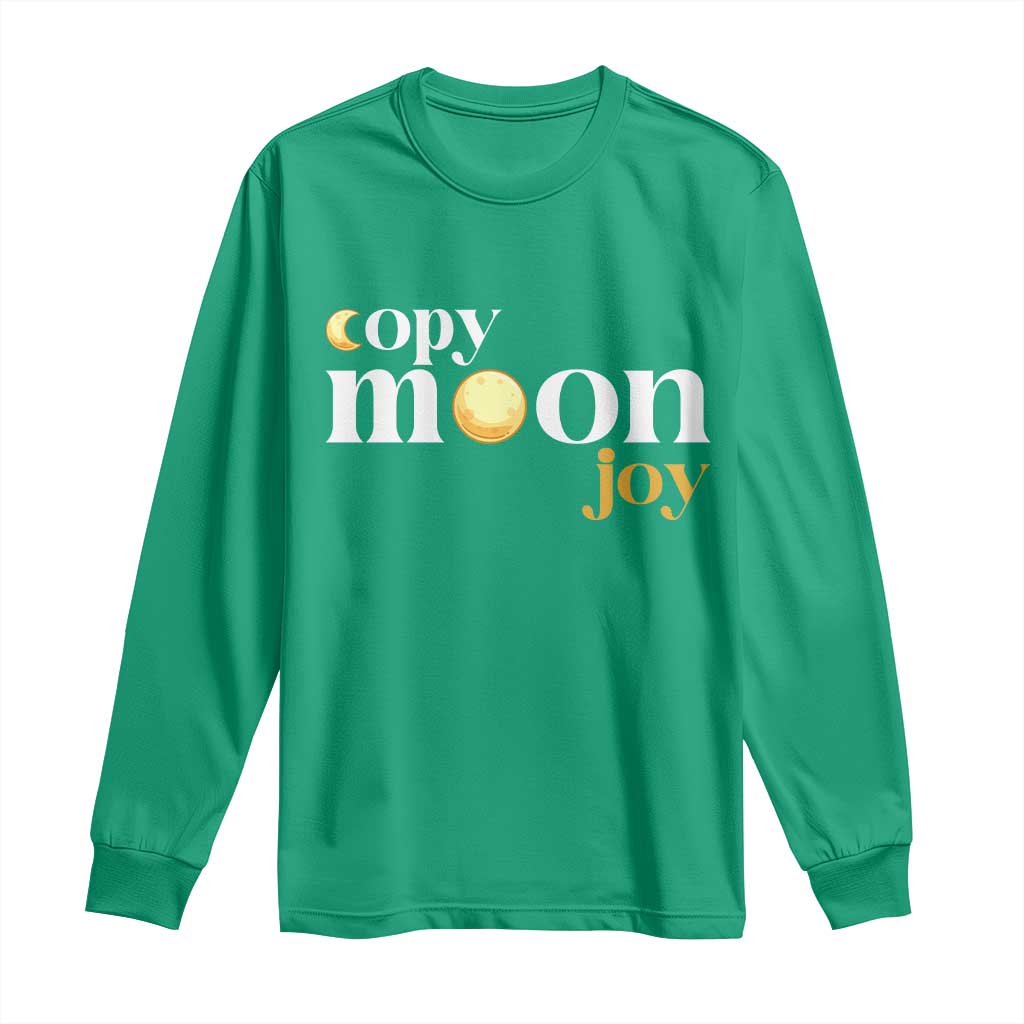 Copy Moon Joy Statement Full Moon Long Sleeve Shirt Space Exploration Lunar Journey 2026