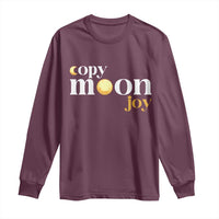 Copy Moon Joy Statement Full Moon Long Sleeve Shirt Space Exploration Lunar Journey 2026