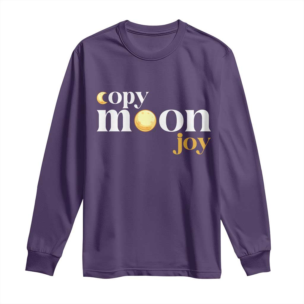 Copy Moon Joy Statement Full Moon Long Sleeve Shirt Space Exploration Lunar Journey 2026