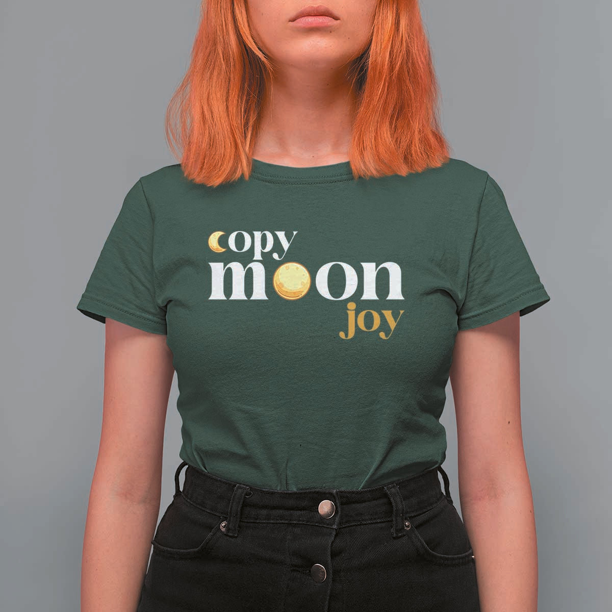 Copy Moon Joy Statement Full Moon T Shirt For Women Space Exploration Lunar Journey 2026
