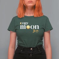 Copy Moon Joy Statement Full Moon T Shirt For Women Space Exploration Lunar Journey 2026