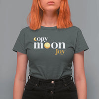 Copy Moon Joy Statement Full Moon T Shirt For Women Space Exploration Lunar Journey 2026