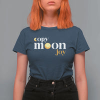 Copy Moon Joy Statement Full Moon T Shirt For Women Space Exploration Lunar Journey 2026