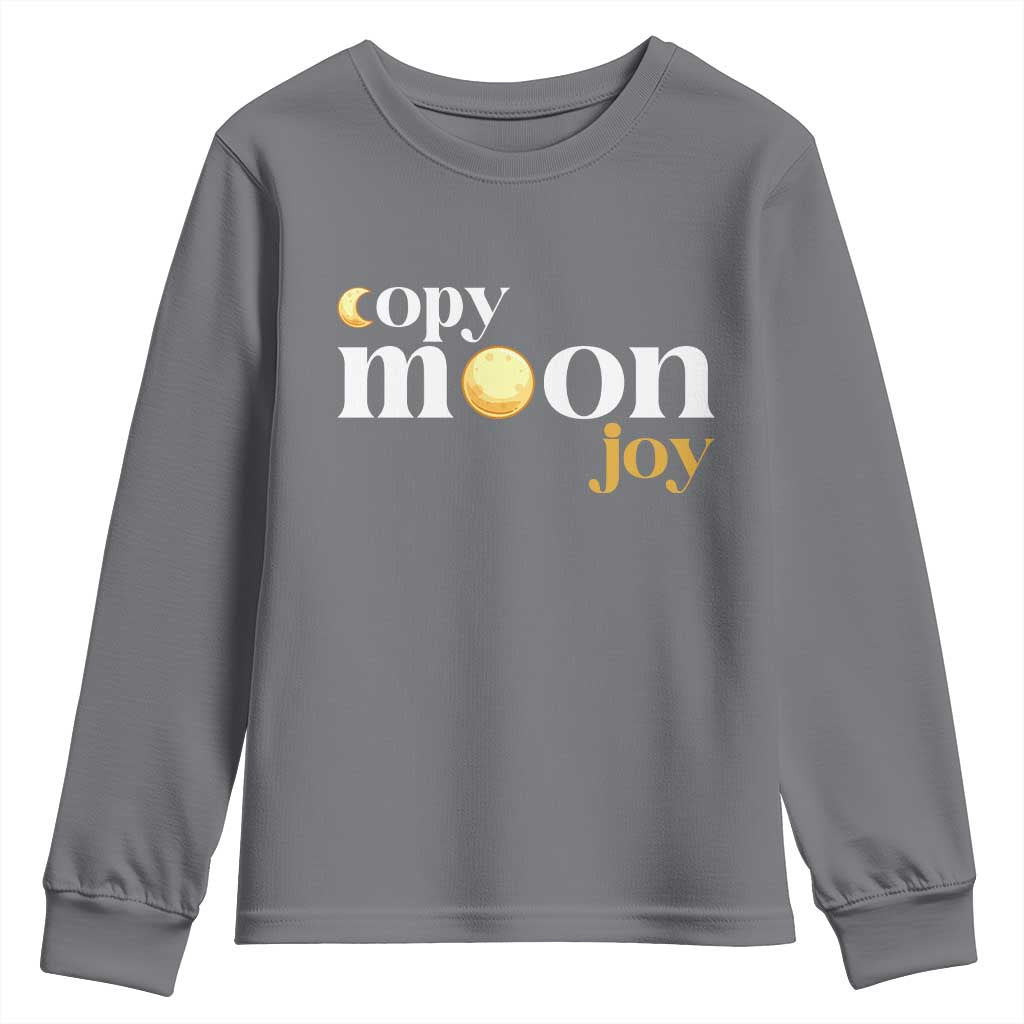 Copy Moon Joy Statement Full Moon Youth Sweatshirt Space Exploration Lunar Journey 2026
