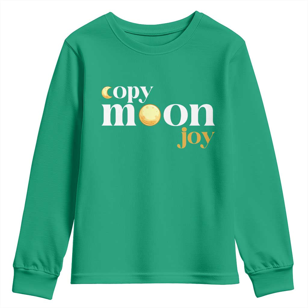 Copy Moon Joy Statement Full Moon Youth Sweatshirt Space Exploration Lunar Journey 2026
