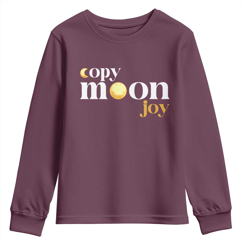 Copy Moon Joy Statement Full Moon Youth Sweatshirt Space Exploration Lunar Journey 2026