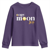 Copy Moon Joy Statement Full Moon Youth Sweatshirt Space Exploration Lunar Journey 2026