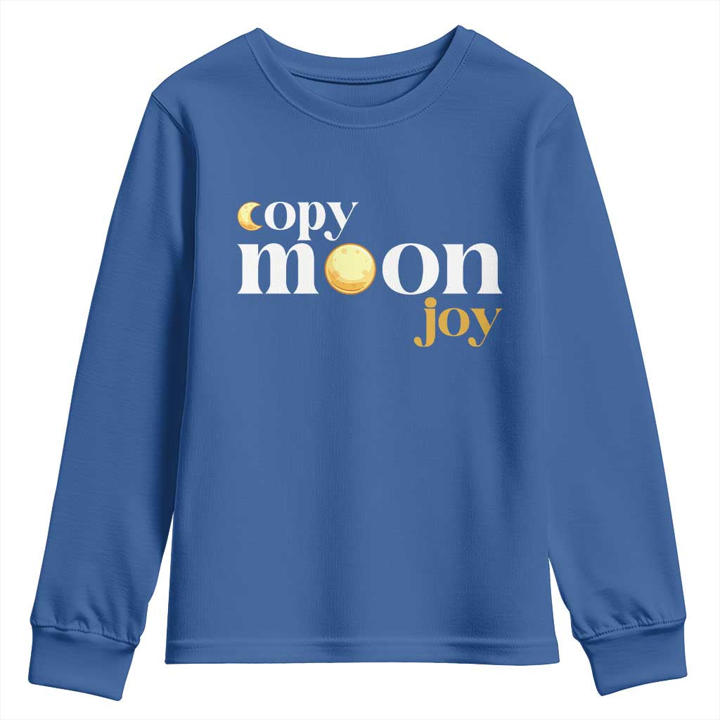 Copy Moon Joy Statement Full Moon Youth Sweatshirt Space Exploration Lunar Journey 2026