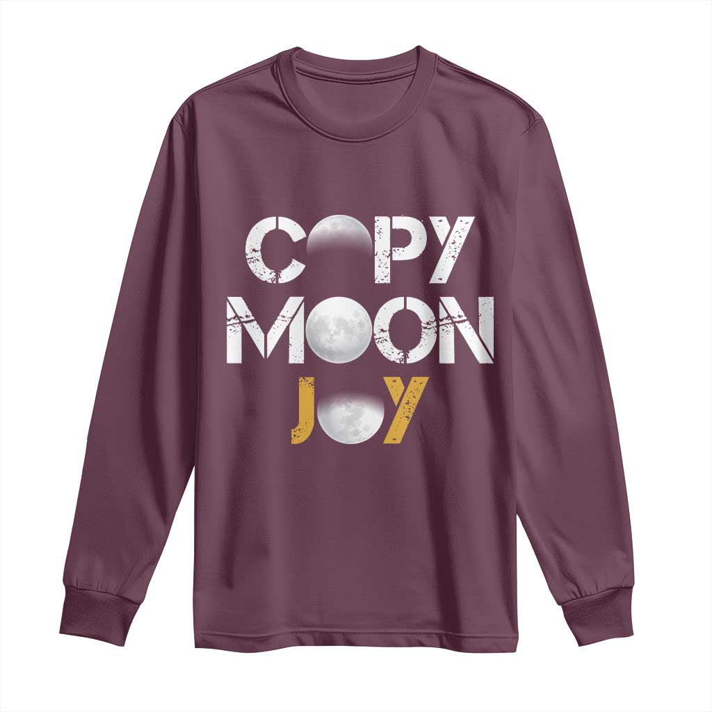 Lunar Mission Astronaut Space Lover Long Sleeve Shirt Copy Moon Joy Sci Fi Graphic