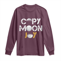 Lunar Mission Astronaut Space Lover Long Sleeve Shirt Copy Moon Joy Sci Fi Graphic